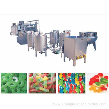 Automatic complete Jelly/soft candy confectionery machinery